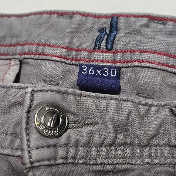 johnnie-O Men's Grey Slim Straight Jeans 36x30 - Picture 3 of 7